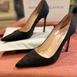 Exquisite Manolo’s  Satin 4” heels. Perfect for any special occasion.